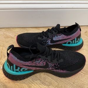Nike Epic React Running Shoe Black/Pink/Teal